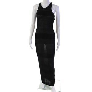 T Alexander Wang Womens Sleeveless Racerback Halter Neckline Dress Black Size XS